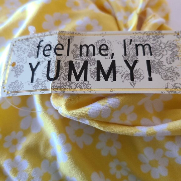 DEREK HEART JUNIORS 2X YELLOW SUPER SOFT&YUMMY COMFY V-NECK PULLOVER MIDI DRESS - Picture 7 of 10